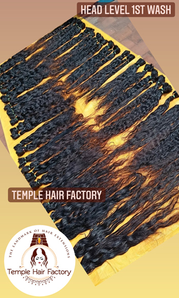 Head Level 1st Wash Temple Hair Factory